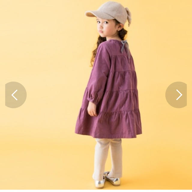 petit main(プティマイン)のプティマイン ティアード ワンピース 120 新品 キッズ/ベビー/マタニティのキッズ服女の子用(90cm~)(ワンピース)の商品写真