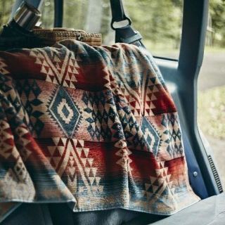 ペンドルトン(PENDLETON)の新品 ペンドルトン ブランケット ブランド バスタオル ラグ 大判 ストール 赤(毛布)