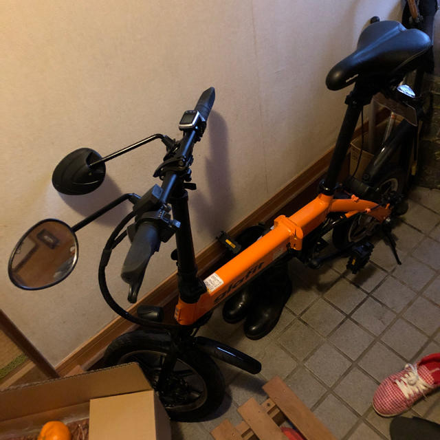 Glafit 電動バイク みかんオレンジ 自動車/バイクのバイク(車体)の商品写真