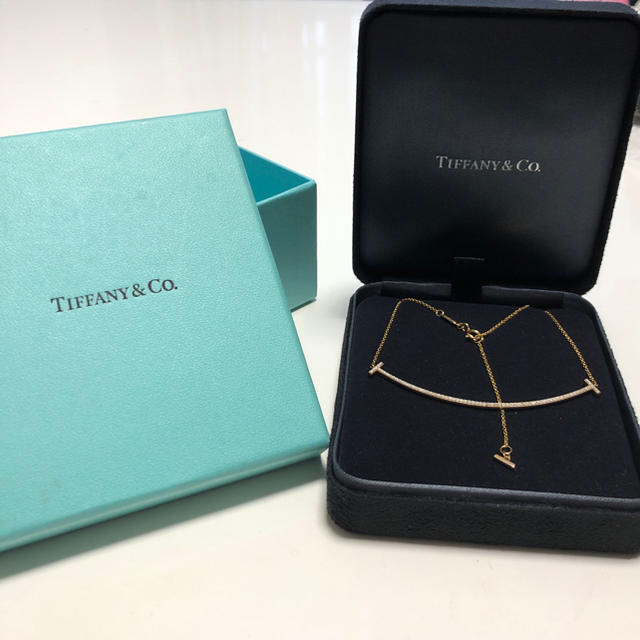 Tiffany & Co.(ティファニー)の【美品】ティファニーTスマイルラージダイヤネックレス☆ピンクゴールド レディースのアクセサリー(ネックレス)の商品写真