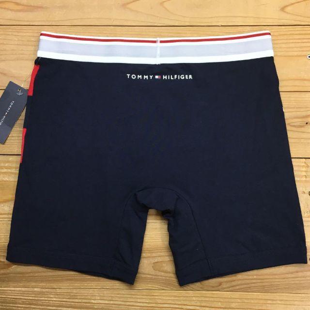 TOMMY HILFIGER(トミーヒルフィガー)の新品【メンズM】★トミー★ボーダー×無地！目を惹くボクサーパンツ/紺/下着 メンズのアンダーウェア(ボクサーパンツ)の商品写真