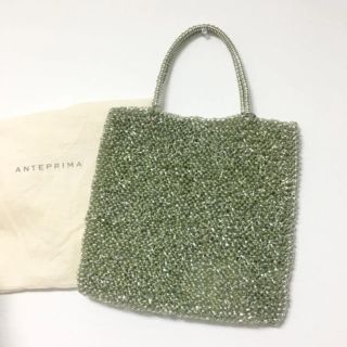 アンテプリマ(ANTEPRIMA)の【専用】※値下げ中！！極美品♡アンテプリマ シルバー グリーン ワイヤーバッグ(ハンドバッグ)