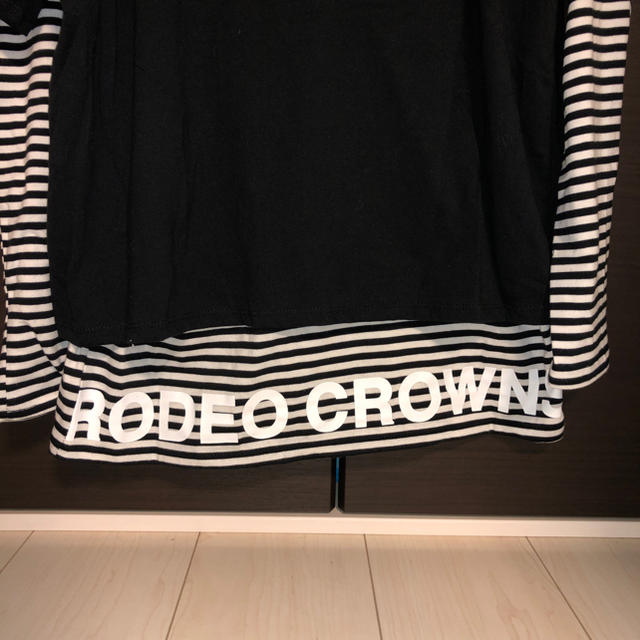 RODEO CROWNS WIDE BOWL(ロデオクラウンズワイドボウル)の新品タグ付 ロデオ ロンT SET RODEO CROWNS バックロゴ B レディースのトップス(Tシャツ(長袖/七分))の商品写真