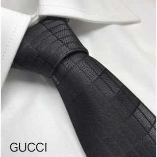 グッチ(Gucci)の【期間限定 美品】 グッチ GUCCI ネクタイ スタイリッシュ 高級シルク(ネクタイ)