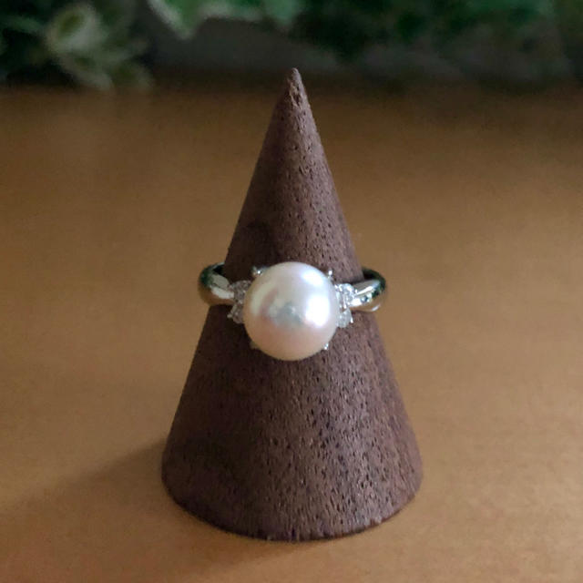 大特価❤︎あこや本真珠❤︎照りの美しいピンク系 8.1mm 脇石ダイヤ