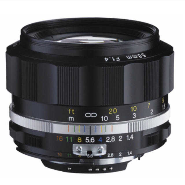 スマホ/家電/カメラ新品 58mm F1.4 SLⅡ S ブラックニコンFマウント フォクトレンダー