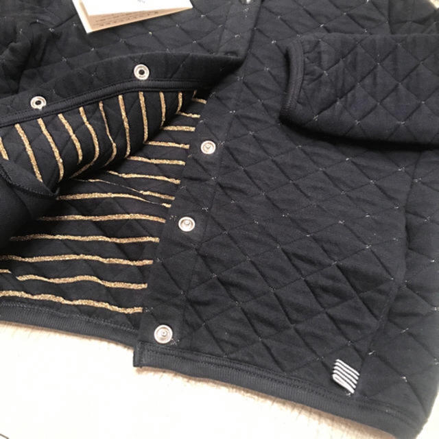 PETIT BATEAU(プチバトー)のプチバトー 18AW チュビックキルティングカーディガン 6ans 新品 キッズ/ベビー/マタニティのキッズ服女の子用(90cm~)(カーディガン)の商品写真