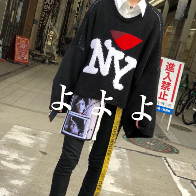 RAF SIMONS(ラフシモンズ)のRAF SIMOSN NY ニット セーター ポンチョ メンズのトップス(ニット/セーター)の商品写真