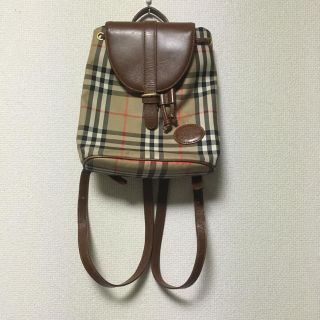 バーバリー(BURBERRY)の【ヴィンテージレア】バーバリー  リュックサック(リュック/バックパック)