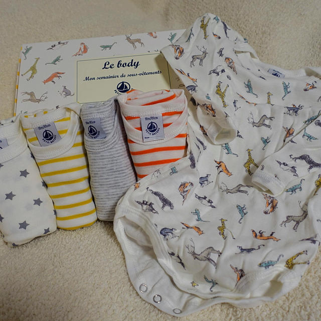 PETIT BATEAU(プチバトー)のプチバトー男の子！新品ロンパース86cm2歳✨ キッズ/ベビー/マタニティのベビー服(~85cm)(ロンパース)の商品写真