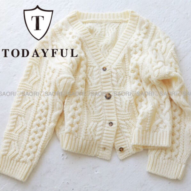 TODAYFUL【未使用に近い】2 way Knit Cardigan