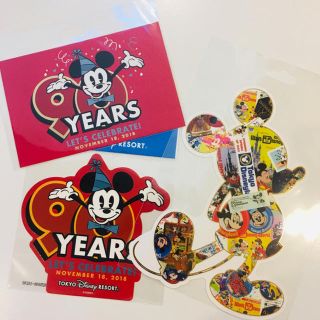 ディズニー(Disney)のあんな様 専用です！13日までお取り置きディズニー 90周年 ポスカ ステッカー(写真/ポストカード)