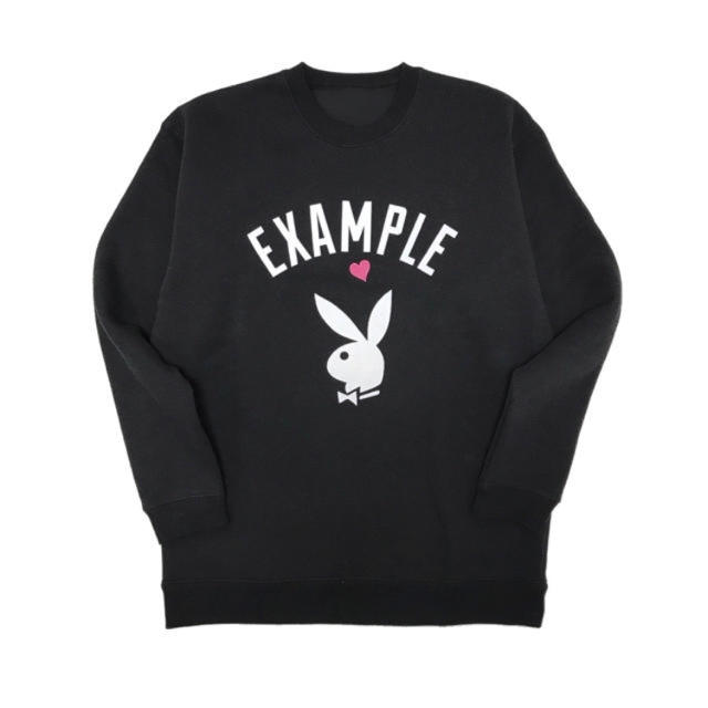 最終値下げ  EXAMPLE X PLAYBOY ARCH CREW NECK