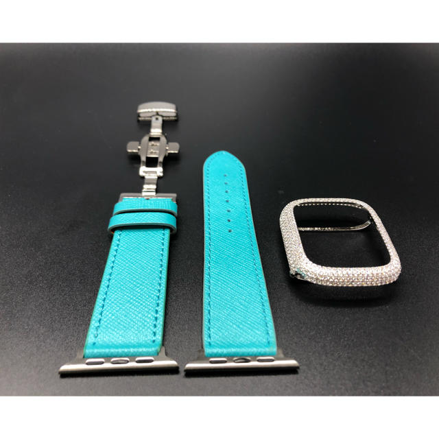 Apple Watch - シリーズ5/4☆カスタムカバーxティファニーブルー Apple Watch - シリーズ5/4☆カスタムカバーxティファニーブルー