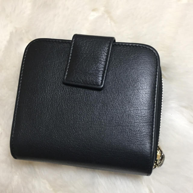 高品質の激安 Yves Saint Laurent 二つ折り財布 ブラック♥︎2/6までお値下