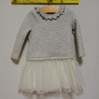 プチバトー(PETIT BATEAU)のプチバトー女の子18ヶ月/81cmワンピース新品❣️(ワンピース)