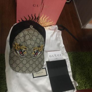 グッチ(Gucci)のGUCCI タイガー キャップ XL(キャップ)