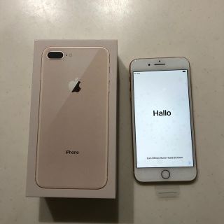 アイフォーン(iPhone)のiPhone8 Plus ピンクゴールド SIMフリー(スマートフォン本体)