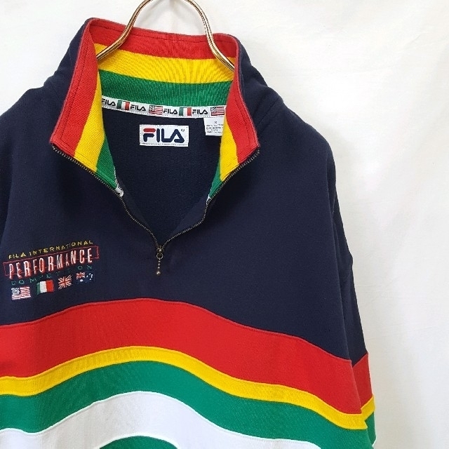 FILA(フィラ)の90s★古着 old FILA アノラック スウェット トレーナー メンズのトップス(スウェット)の商品写真