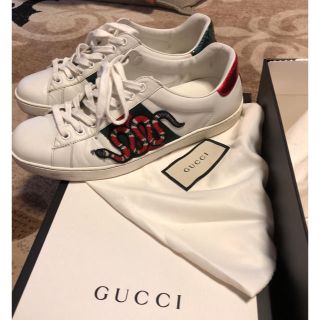 グッチ(Gucci)のGUCCI スニーカー ヘビ柄 値段交渉あり(スニーカー)