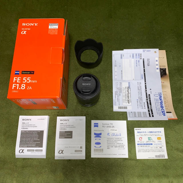 SONY(ソニー)の【付属品完備/極美品】SONY SEL55F18Z スマホ/家電/カメラのカメラ(レンズ(単焦点))の商品写真