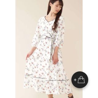 ジルバイジルスチュアート(JILL by JILLSTUART)のパイピングフローラルワンピース(ロングワンピース/マキシワンピース)