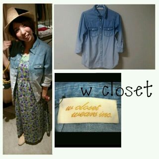 ダブルクローゼット(w closet)のw closet デニムシャツ(シャツ/ブラウス(長袖/七分))