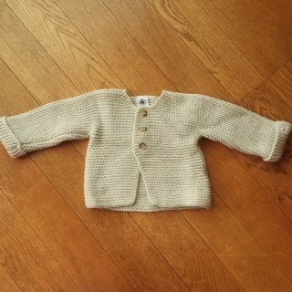 プチバトー(PETIT BATEAU)のカーディガン(60～70㎝)(カーディガン/ボレロ)