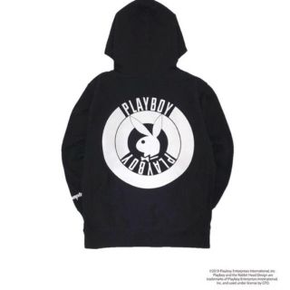 プレイボーイ(PLAYBOY)のEXAMPLE X PLAYBOY  ROUNDLOGO PULLOVER PK(パーカー)