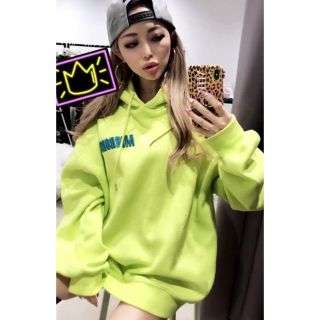 MIRROR9 Embroidery logo hoodie レッド　L