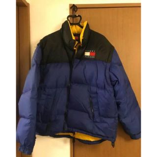 トミーヒルフィガー(TOMMY HILFIGER)の※緊張値下げ※ トミーフィルフィガ ダウンジャケット 青色 XXL 2XL(ダウンジャケット)