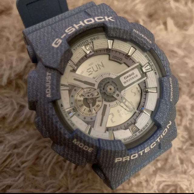 G-SHOCK(ジーショック)のG-SHOCK Gショック CASIO デニム 腕時計 美品！ メンズの時計(腕時計(デジタル))の商品写真