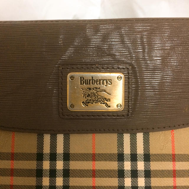 BURBERRY(バーバリー)のBURBERRYS クラッチバック セカンドバッグ ノバチェック ホースロゴ レディースのバッグ(クラッチバッグ)の商品写真