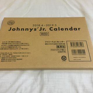 ジャニーズ(Johnny's)のジャニーズJr カレンダー 2018 2019 新品未開封(アイドルグッズ)