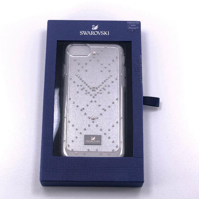 SWAROVSKI(スワロフスキー)の【新品】SWAROVSKI スワロフスキー シルバー iPhoneケース スマホ/家電/カメラのスマホアクセサリー(iPhoneケース)の商品写真