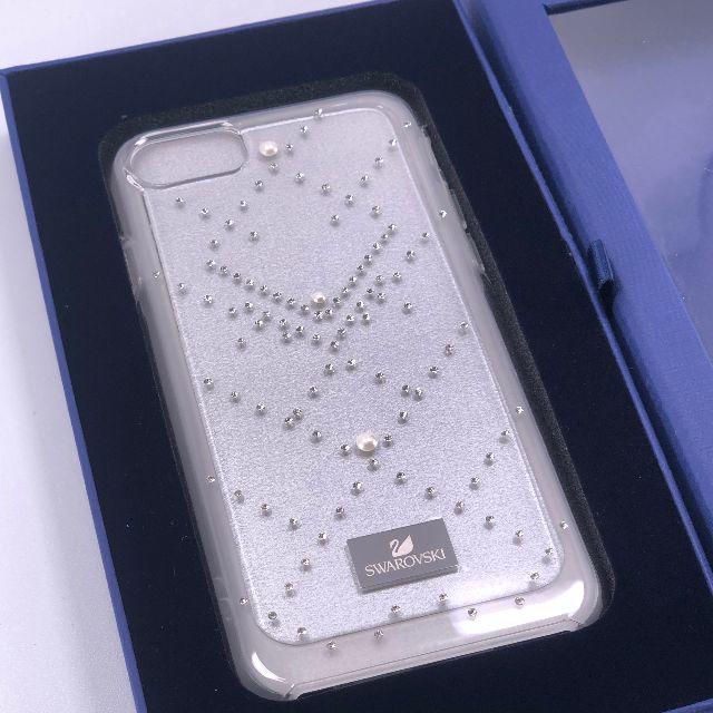 SWAROVSKI(スワロフスキー)の【新品】SWAROVSKI スワロフスキー シルバー iPhoneケース スマホ/家電/カメラのスマホアクセサリー(iPhoneケース)の商品写真