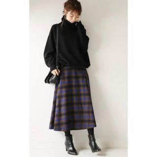 スピックアンドスパン(Spick & Span)のSPUCK&SPAN 18AW チェックスカート(ひざ丈スカート)