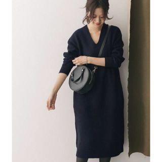 アーバンリサーチドアーズ Vネックニット マキシワンピース/ロング