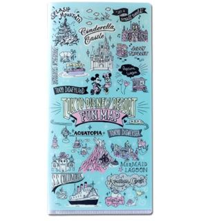 ディズニー(Disney)のディズニー ケース ディズニー チケットケース ディズニー 手書き(キャラクターグッズ)