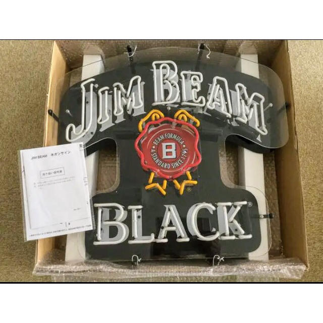 ジムビーム ブラック 大型 ネオンサインの通販 by oceans shop ジムビーム ブラック 大型 ネオンサインの通販 by oceans shop