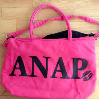 アナップ(ANAP)のANAPピンクバッグ♪値下げしました！(ショルダーバッグ)