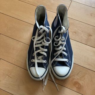 コンバース(CONVERSE)のconverse ハイカットスニーカー ネイビー 24.5cm(スニーカー)