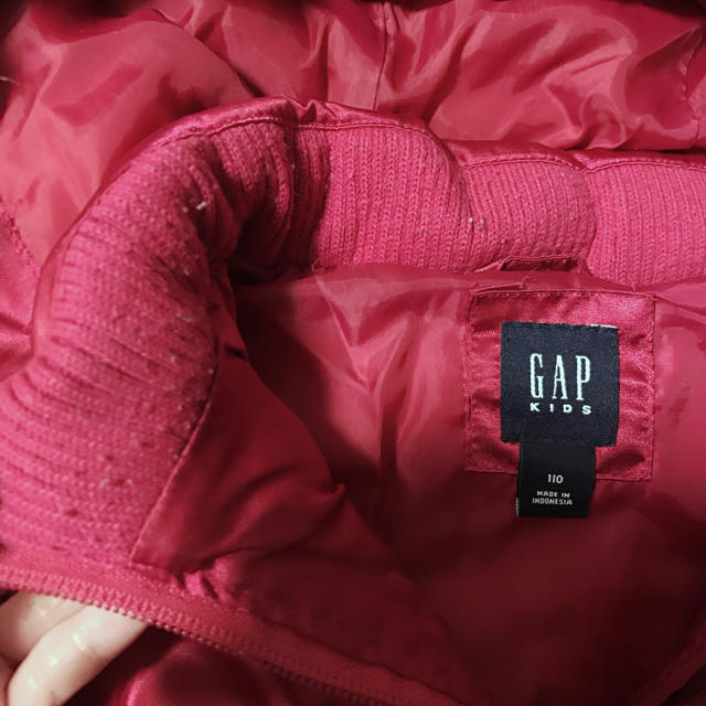 GAP Kids(ギャップキッズ)のGAP☆ショッピングピンク☆ダウン110 キッズ/ベビー/マタニティのキッズ服女の子用(90cm~)(ジャケット/上着)の商品写真