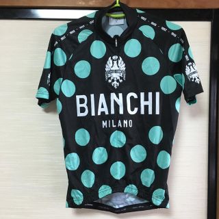 ビアンキ(Bianchi)の【5605円】bianchi ビアンキ サイクルジャージ ドット S ロード(ウエア)