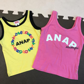 アナップキッズ(ANAP Kids)の☆ANAPタンクトップ2点セット90㌢☆(Tシャツ/カットソー)