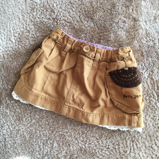 Petit jam(プチジャム)のプチジャム  リスさんスカート キッズ/ベビー/マタニティのベビー服(~85cm)(スカート)の商品写真