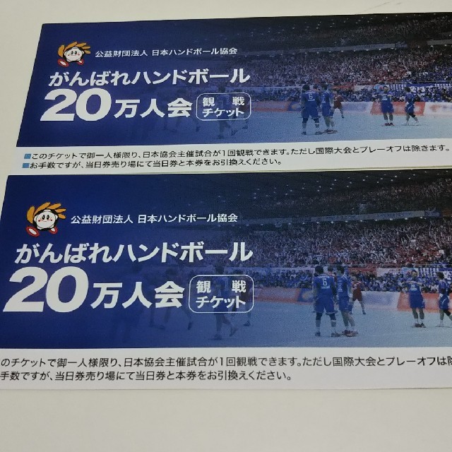 日本ハンドボール協会 観戦チケット スポーツ/アウトドアのスポーツ/アウトドア その他(その他)の商品写真