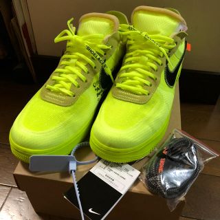 オフホワイト(OFF-WHITE)の美中古 Off-White × NIKE AIR FORCE 1 28.5(スニーカー)