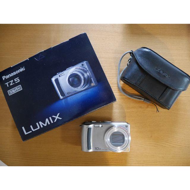 【Panasonic】LUMIX DMC-TZ5　シルバー　純正ケース付【美品】