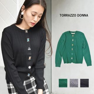 ビューティアンドユースユナイテッドアローズ(BEAUTY&YOUTH UNITED ARROWS)のTORRAZZO DONNA ビジューカーディガン(カーディガン)